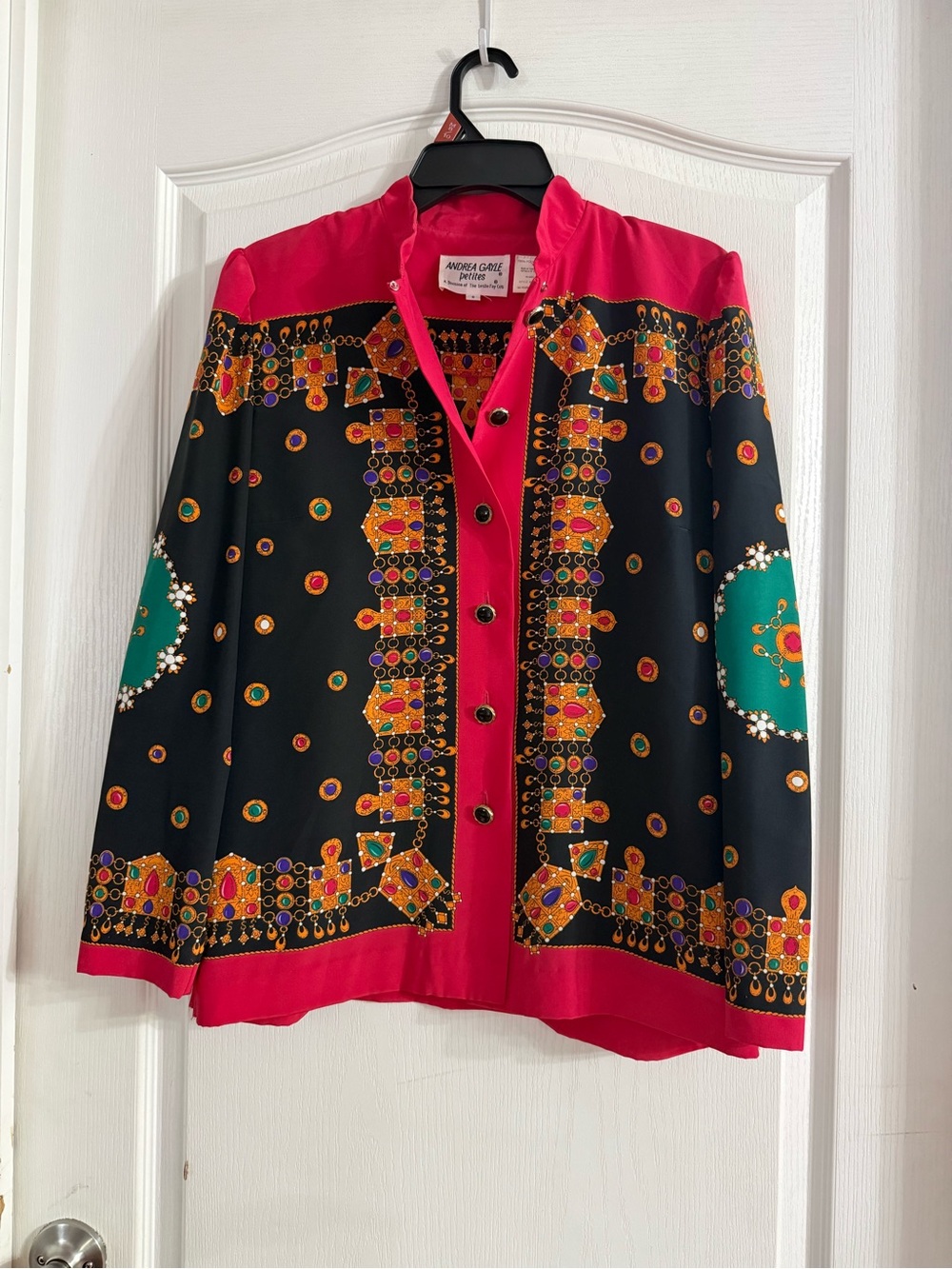 Vintage Andrea Gayle Petites Baroque Inspired Blouse Sz 8. SP-108